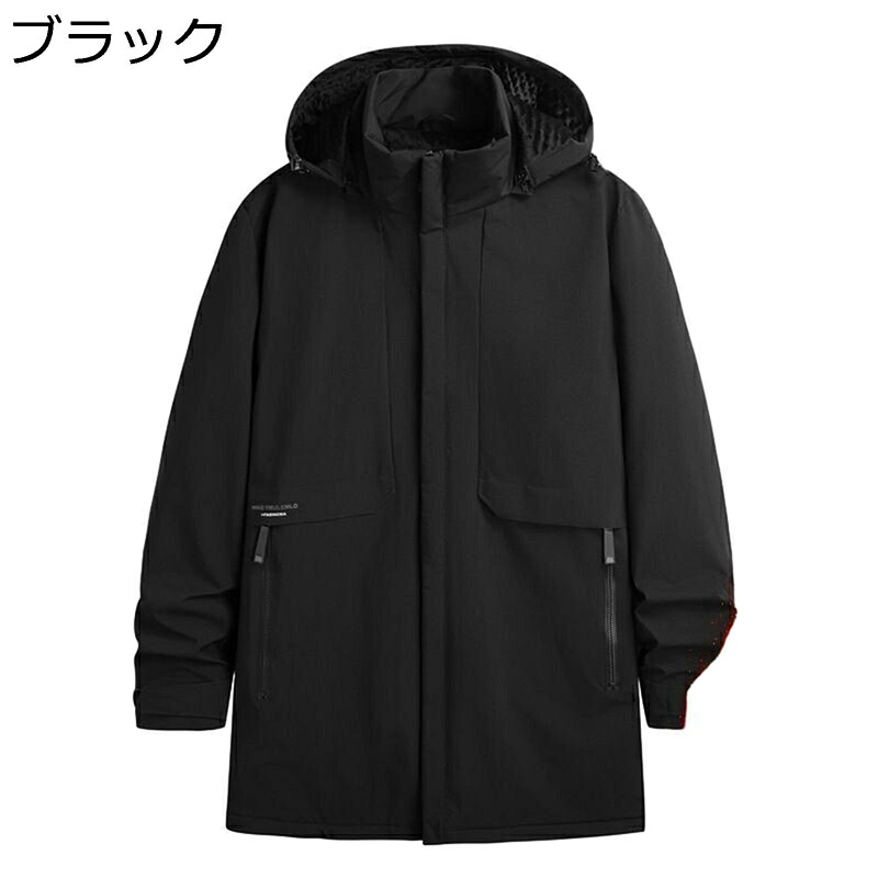 馬鹿でかい大きさ トレンチコート スプリングコート 春服 メンズ 立ち襟 ボンネット付き添い人 ロング上衣 アウター ジップアップ 心地好い ひざ丈 トップス 軽さ 防風 商行為 通い 心地好い 烏兎服