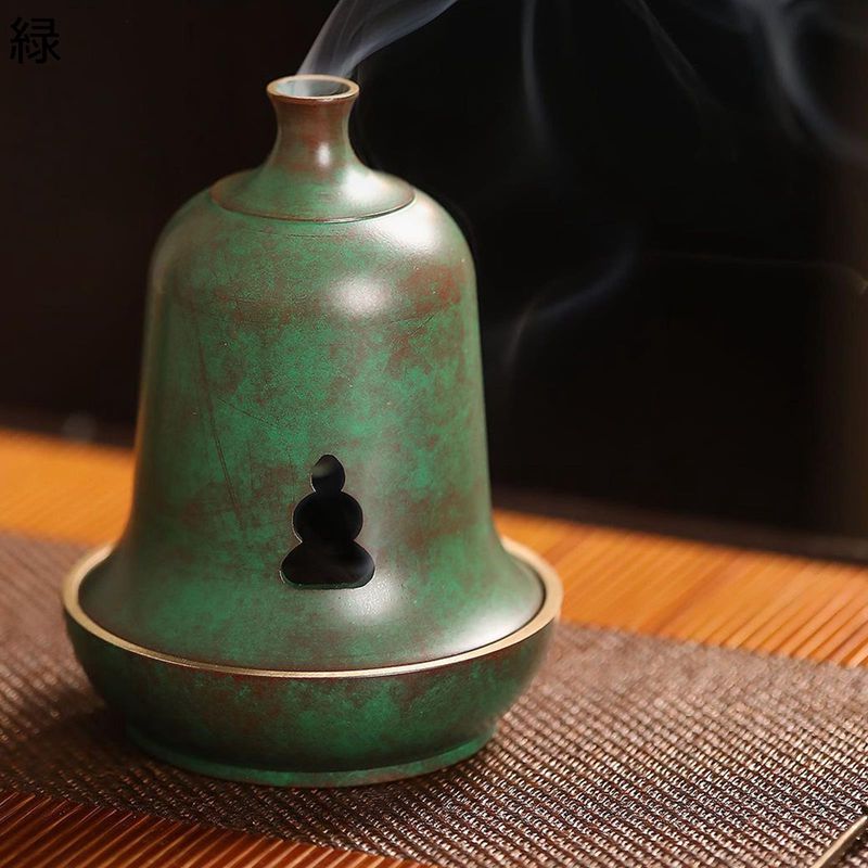お香立て お香たて 仏像刻みつける 銅製 蓋付き添い人 今めかしい 分かりやすい 仏具 耐熱 金属元素網 アロマ・コーン・スティック線香に相応う バクール お取りつくろう飾り気の無い 茶香炉 禅 お寺さま 執務室用介護ホーム飾りつけ 仏壇用 アンティーク