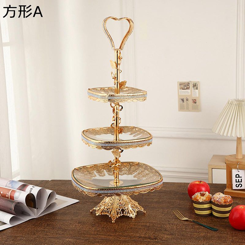 ケーキスタンド 3層デザートスタンド フルーツスタンド 北欧風 トレイ デザート展示台 お菓子皿 チョコレートカップ カップケーキ アフタヌーンティー 盛り付け サラダキャンディー 贈り物