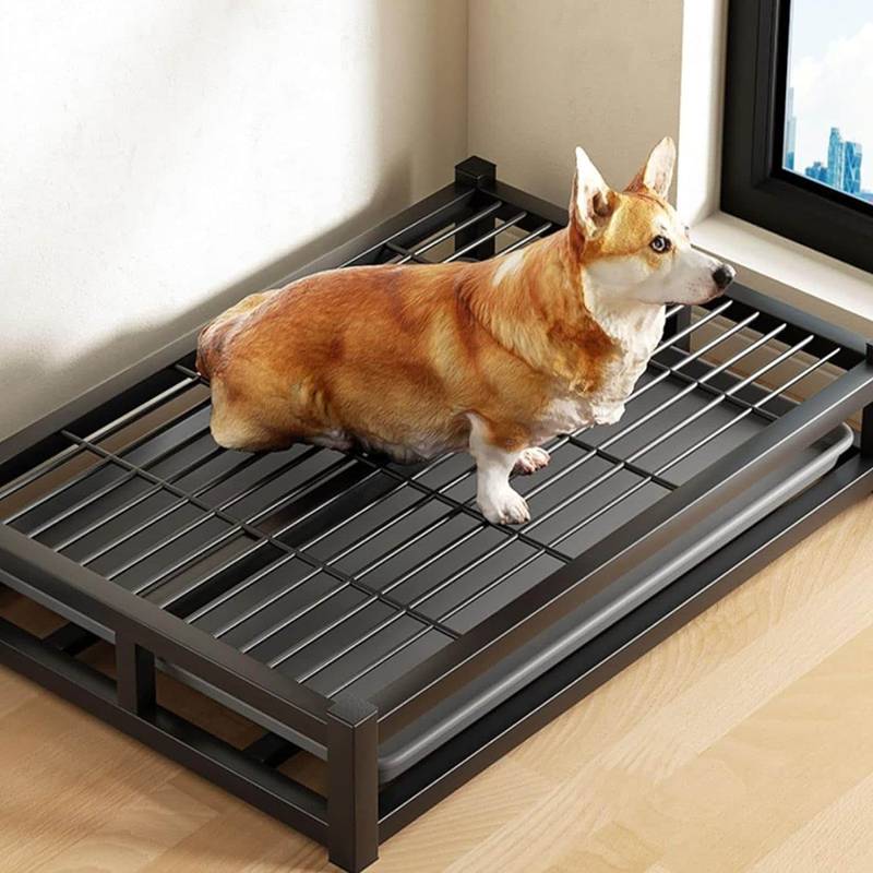 犬用トイレ 引き出し式 ワイド ステンレス鋼犬トイレトレー 犬トレーニングパッド ペットトイレ 犬トイレトレー 小型犬 大型犬 屋内犬用 ペットの足を乾いた状態 床を保護 簡単に掃除 水洗い可