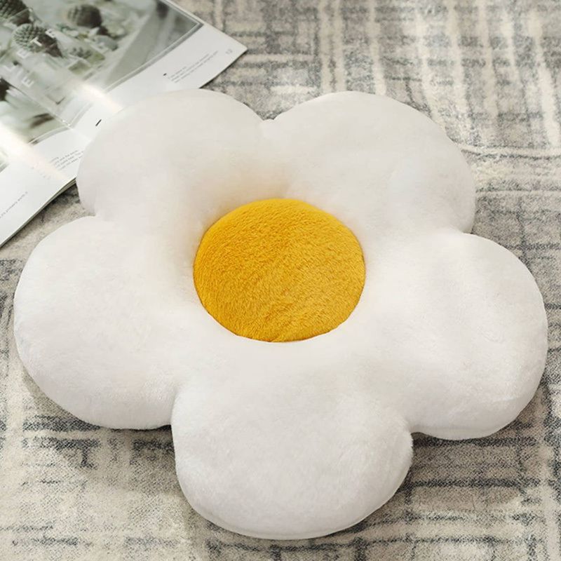 座布団 おしゃれ 花型 クッション チェアパッド 高反発 座布団 可愛い 丸い 厚め 抱き枕 柔らかい 四季通用 両面使用可能 オフィス インテリア 在宅勤務 座布団 椅子用 バルコニー 出窓 ソファ