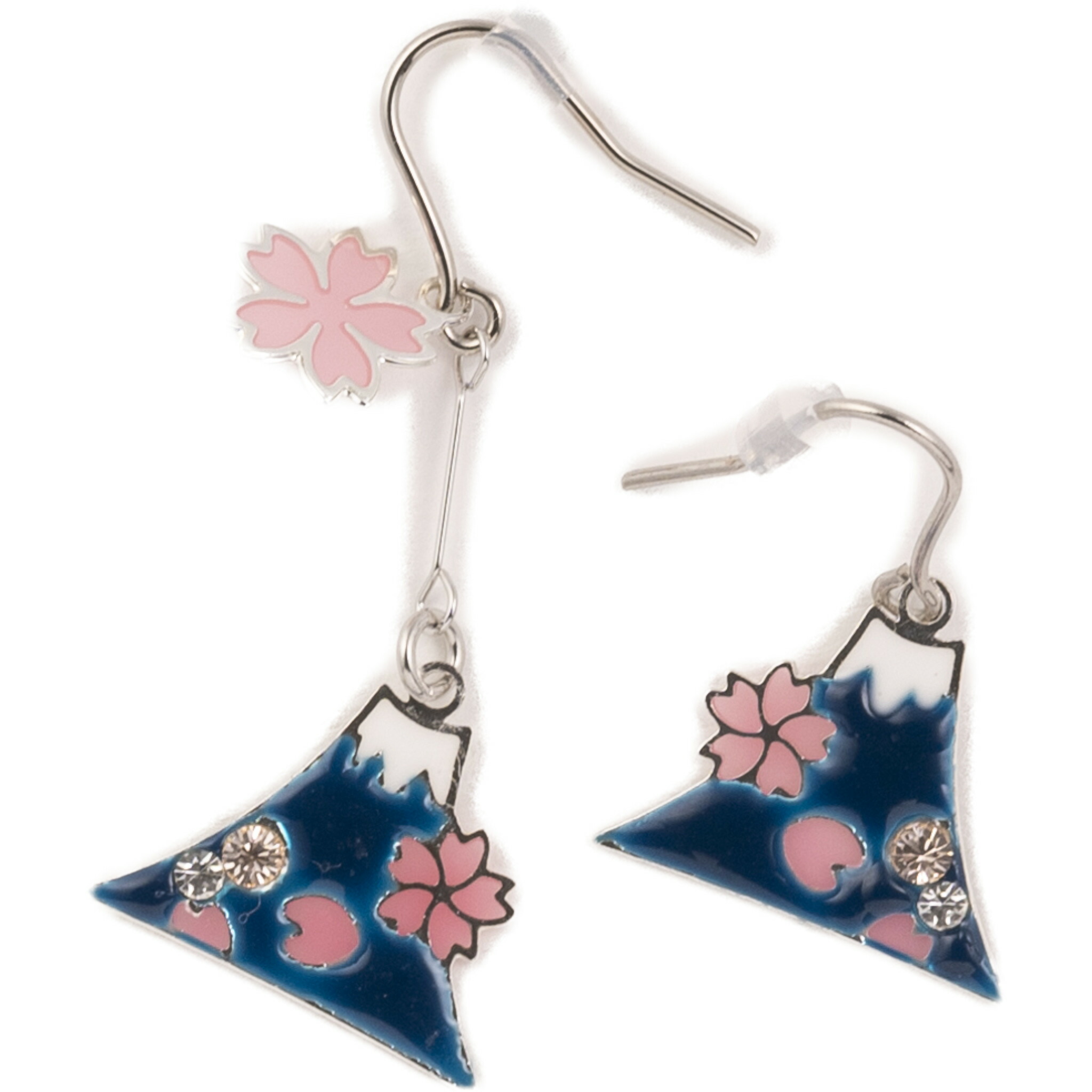 青山葵/レジンピアス20点 レジン 六角柱 青花 イヤリング ピアス - ONE'S GALLERY | minne