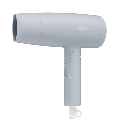 2025年秋冬カラー SALONIA サロニア スピーディーイオン ドライヤー 大風量 速乾 軽量 マイナスイオン ヘアドライヤー SAL24217GR サイレント アイスグレー