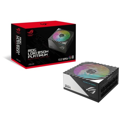 ASUS PSU 電源ユニット 850W PCIe Gen 5.0 対応 80 PLUS プラチナ認定 ARGB Aura Sync 対応 ROG-LOKI-850P-SFX-L-GAMING/国内