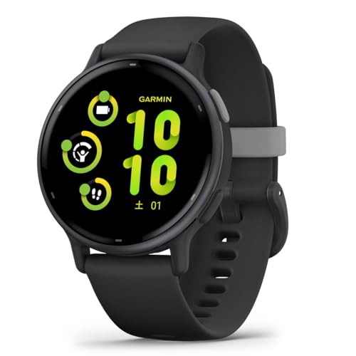 GARMIN(ガーミン) vivoactive 5 Black/Slate フィットネスGPSウォッチ 睡眠管理/フィットネス年齢/お昼寝検出/Suica対応/心拍センサー/ストレスレベル測定/iOS・アンドロイド対応 / 11日間のバッテリー持続時間 / スマートウォッチ日本