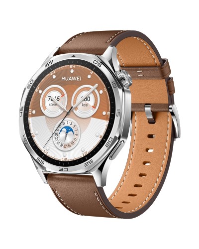 HUAWEI WATCH GT 5 46mm スマートウォッチ ゴルフナビ機能搭載 高精度GPS内蔵 高度なランニング体験 24時間健康管理 睡眠時呼吸乱れ検知 スポーツ用スマートウォッチ 最長14日間持続バッテリー iOS/Android対応 ブラウン