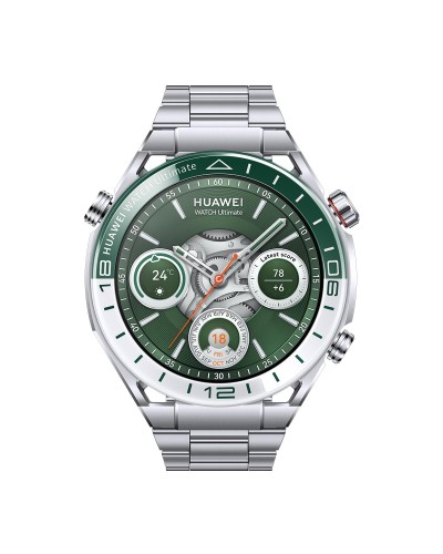 HUAWEI WATCH Ultimate スマートウォッチ 究極のアウトドア 高度なゴルフナビ機能 フルカラーマップ 100m防水 ダイビングモード エキスペディションモード リキッドメタル素材 最長14日間バッテリー メーカ保障1年間追加 安心保障2年間 ベルト3種類同梱 グリーン