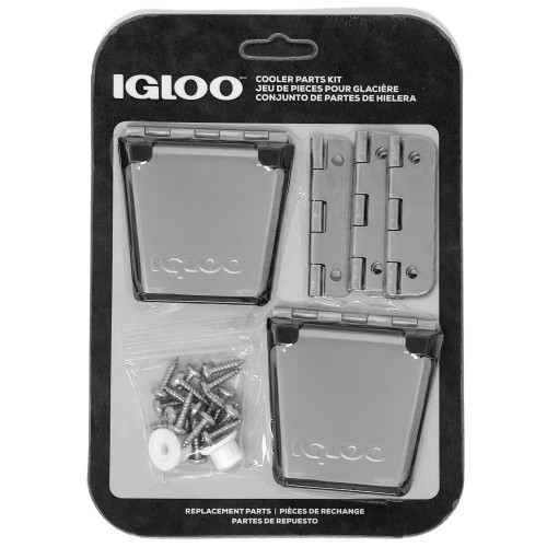Igloo Cooler 高耐久ステンレススチールパーツキット - ラッチ2個、ヒンジ3個、ラッチポストネジ - マリングレード、耐腐食性パーツ 6,549円