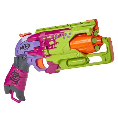 NERF ゾンビストライク ハンマーブラスター - プルバックハンマーブラストアクション ゾンビストライクダーツ 5個 - スプラッターカラースキーム ()