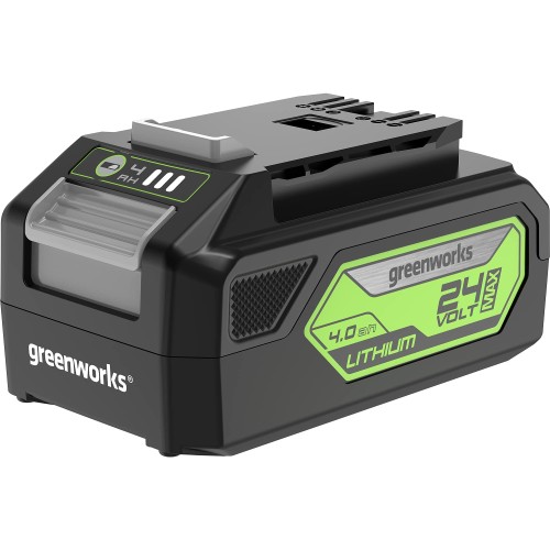 Greenworks(グリーンワークス) 24Vシリーズ交換用バッテリー 24V 4.0Ah USBバッテリー グリーン/グレー 12.95×7.62×6.35cm 日本正規輸入品 BAG709