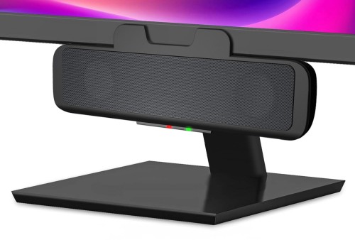 Cyber Acoustics USBスピーカーバー (CA-2890) ? ステレオUSBパワードスピーカー、簡単にクランプしてモニター、便利なコントロール