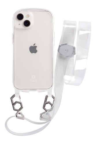 iFace Hang and iPhone 13 ケース クリアケース/ショルダーストラップ セット (クリア)アイフェイス アイフォン13 用 カバー ショルダー