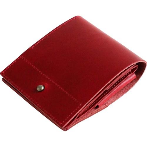 [エムピウ] m+ piastra II ピアストラ2 二つ折り財布 BU.rosso