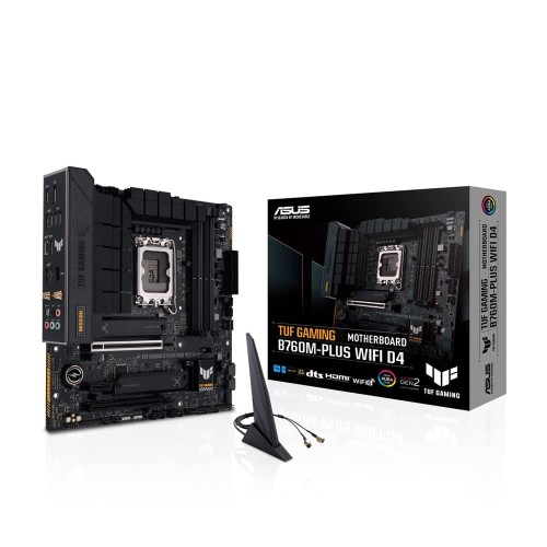 ASUS INTEL 第13.12世代 LGA1700 対応 B760M 搭載 マザ―ボード TUF GAMING B760M-PLUS WIFI D4 / 国内 Micro ATX
