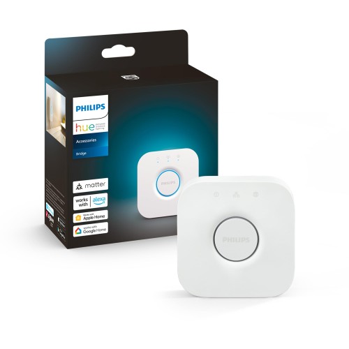 フィリップスヒュー(Philips Hue) スマートリモコン ブリッジ - スマート照明 スマートスイッチ ワイヤレス リモコン ボタン 遠隔操作 スマートホーム スマート家電 スマート電球 調光 調色 照明 コントロール ハブ Bridge