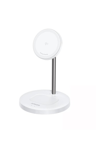 Anker MagGo Wireless Charger (2-in-1, Stand) Qi2対応 マグネット式 2-in-1 ワイヤレス充電ステーション/ワイヤレス出力 MagSafe対応 iPhone 17 / 16 / 15 / 14 シリーズ対応 ホワイト 5,466円