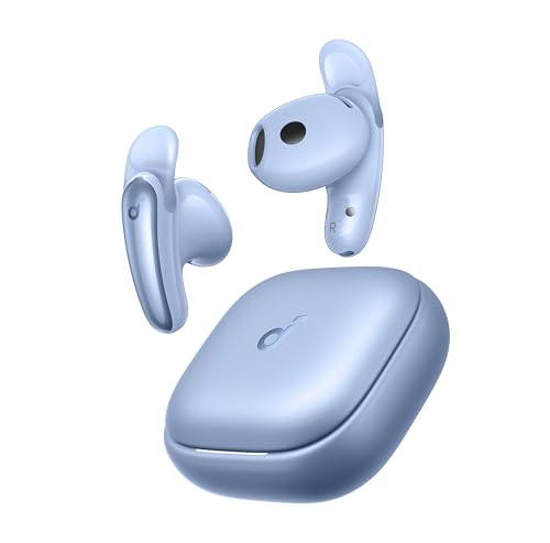 Anker Soundcore Liberty Buds（Bluetooth 6.1）完全ワイヤレスイヤホン/アクティブノイズキャンセリング / 3Dオーディオ / マルチポイント接続/外音取り込み / 最大30時間再生 / ハイレゾ / IP55 防塵・防水規格/PSE技術基準適合スカイブルー