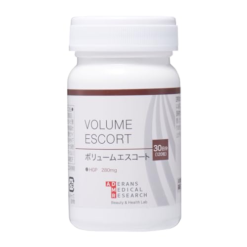 アデランス ボリュームエスコート サプリメント 日本製 亜鉛 HGP ノコギリヤシ 生え際 毛髪 ボリューム キビ種子 ケラチン ヒハツ 濃密サプリメント 男性 女性 約30日分 (1本)