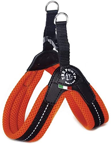 TRE PONTI (トレポンティ) Fibbia Soft Mesh フィッビア ソフトメッシュ クッション性 通気性良し ハーネス 犬用 (小型犬用)