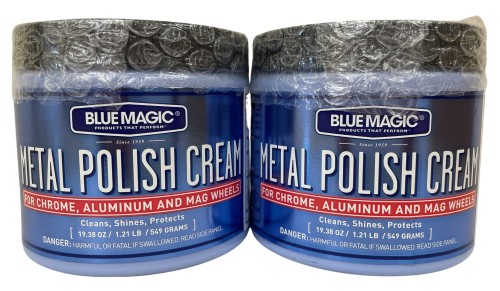 テクニカルケミカル BlueMagic (ブルーマジック) METAL POLISH CREAM (メタルポリッシュクリーム) 金属光沢磨きクリーム 550g BM500 2個セット