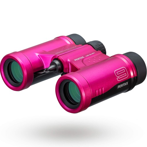 PENTAX 双眼鏡 UD 9x21 ピンク選べる5色推し活野鳥観察 ライブ、スポーツ観戦ダハプリズムの小型ボディ195g倍率と明るさを両立した9倍フルマルチコーティングで明るく見やすい視界 三脚対応 ケースストラップ付 メーカー ペンタックス 61815