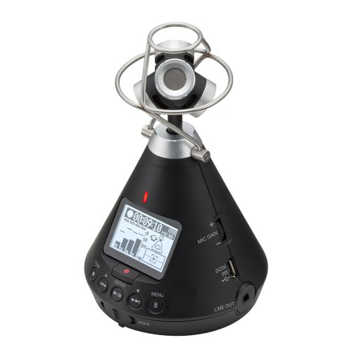 ZOOM H3-VR VR ハンディレコーダー 360°オーディオ 空間音声 バイノーラル アンビソニック収録対応 USBマイク ライブ配信/WEB会議/ASMRに最適 iPhone/iPadワイヤレス操作 Hシリーズ /メーカー保証3年