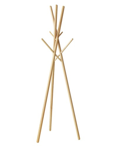 東谷(Azumaya-kk) コートハンガー ナチュラル 幅57.5×奥行57.5×高さ174cm ハンガー WIS-551NA