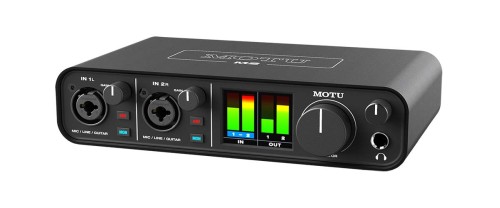 MOTU M2 2in 2out USBオーディオインターフェース USB-DAC ゲーミング iPhone/iPad対応 歌枠配信 ギター接続 DAWソフト&エフェクト付属