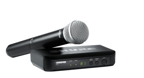 SHURE シュア ワイヤレスマイクシステム BLX24/PG58 : BLX2/PGA58ハンドヘルド型ダイナミックマイク BLX4受信機 プロ仕様 歌 歌手 ボーカル パフォーマンス ライブ イ