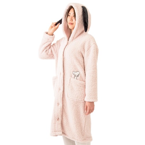 nishikawa西川 スヌーピー 着る毛布 48X107X60cm 洗える なりきり 着る毛布 キャラクター ピンク FQ94657000 PN4657 MORE SLEEP
