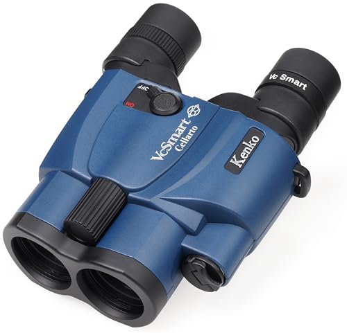 ケンコー(Kenko) 防振双眼鏡 VC Smart 14×30 Cellarto 14倍 30口径 2軸式手ブレ補正 防振モード自動選択機能搭載 486g軽量 コンパクト コンサート・ライブ向け ブルーグレー 070543
