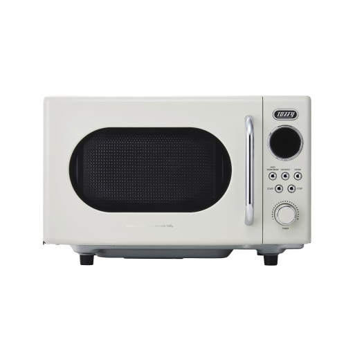 Toffy/トフィー 電子レンジ K-DR3 コンパクト 16L フラットテーブル 消音機能 長い電源コード レトロ 新生活 ひとり暮らし ふたり暮らし アッシュホワイト