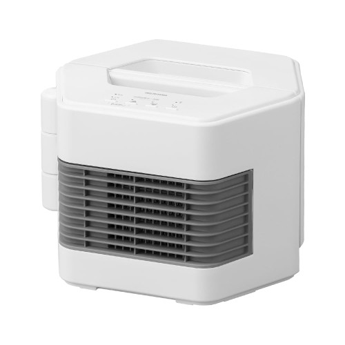 アイリスオーヤマ セラミックヒーター ツインセラ コンパクト マルチWAY ワイドな送風 1200w ヒーター 電気ヒーター 足元 ホワイト ACH-MN12A-W