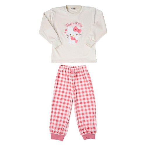サンリオ(SANRIO) キッズフリースパジャマ ハローキティ 110cm タグにお名前スペース 268674