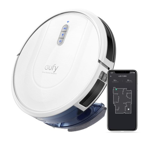 Anker Eufy (ユーフィ) RoboVac G30 Hybrid（ロボット掃除機）予約タイマー カーペット向け スマート・ダイナミック・ナビゲーション 2.0 / 2-in-1 吸引・水拭き両用/Wi-Fi対応/強力吸引/自動充電/BoostIQ搭載/境界線テープ対応 ホワイト