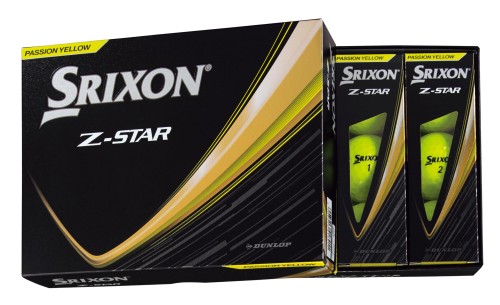 ダンロップゴルフボール SRIXON Z-STAR 2025年モデル 1ダース(12個入り) プレミアムパッションイエロー