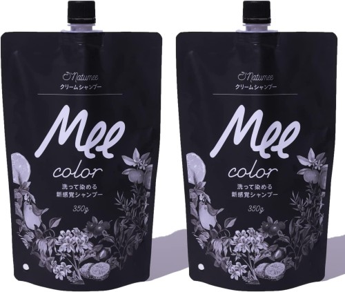 [Mee Color] [ミーカラー] 2個書き割り皮膚軟化剤シャンプー MEE color(黒いこと,350g)
