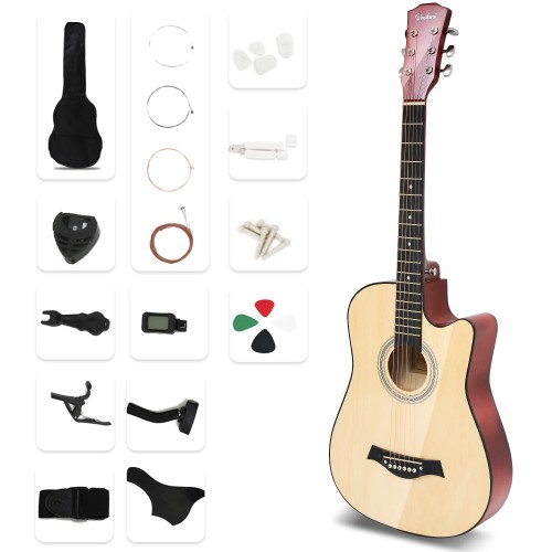 アコースティックギター 17点セット 初心者入門セット 練習ギター ソフトケース付き アコギ guitar LGJT-YM2405-A