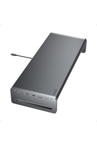 Anker USB-C こしき (10-インチ-1, Monitor Stand) 管する照明ランプ 縛ステイション USB PD100W 相応う 5Gbps USB-C界面 USB-A界面4K HDMI界面 microSD＆SD歌留多拡張スロット 3.5粍オーディオ万力 イーサネットポート積み上げる