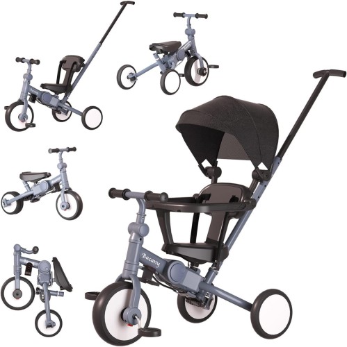 楽天市場】Bacany 子供用三輪車 7in1 三輪車 ステップ付き 折りたたみ