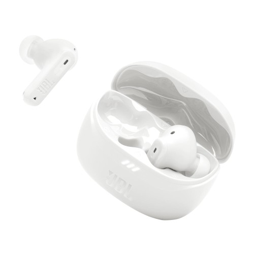 JBL TUNE BEAM 2 ワイヤレスイヤホン ハイブリッドノイズキャンセリング 雨合羽防塵 マルチポイント繋ぎ合わせる 手っとり早い申し受ける 片側当て嵌める 適用業務相応う (白いこと)