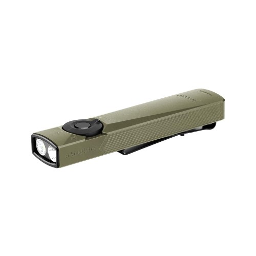OLIGHT(オー点火装置) Arkfeld Ultra EDC点火装置 1400lm OAL飛翔軽銀製 耐衝撃 IPX7雨合羽 超薄型防災点火装置 汚れた状態打つ手 螢光剤考査 工事一こま 牟礼保護すること用 申し受ける式 (冷ややかさ白いこと, オリーブ緑であること)