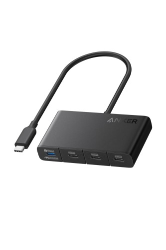 Anker USB-C ハブ (4-in-1, 10Gbps) 100W USB PD対応 10Gbps 高速データ転送USB-Cポート搭載 MacBook Pro/iPad/iPhone 16 / 15 / Surface Pro/Dell 他対応