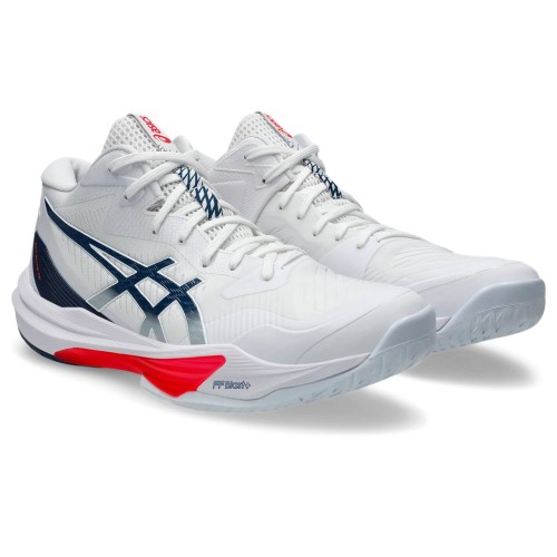[アシックス] 排球シューズ SKY ELITE FF MT 3 1051A081 メンズ 104(白いこと/マコ 青碧) 26.5 糎 2E