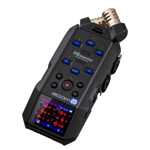 ZOOM ズーム H6 essential ハンディレコーダー32bitフロート録音 6トラック仕様 別売マイク交換対応 XLR/TRSフォーン入力 タイムコード 多人数用 映像クリエイター ASMR ミュージシャン バンド 合唱 レコーディング ライブ配信 Hシリーズ /メーカー延長保証3年