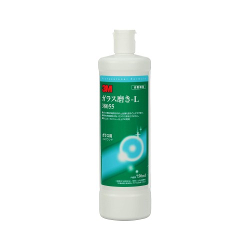 スリーエム(3M) 3M ガラス コンパウンド ガラス磨き-L 750ml 38055 油膜 水アカ 微細なキズ除去