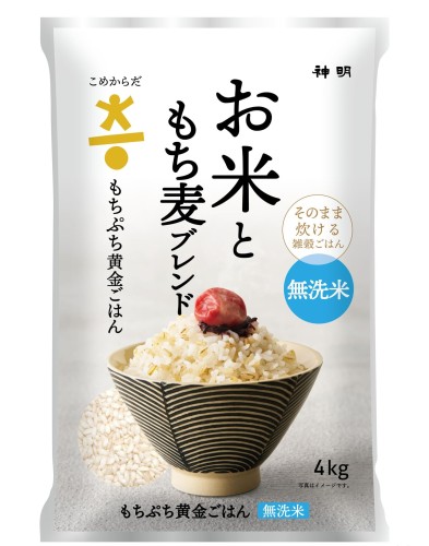 こめからだ お米ともち麦ブレンド もちぷち黄金ごはん 4kg 雑穀米 無洗米 国産もち麦 玄米