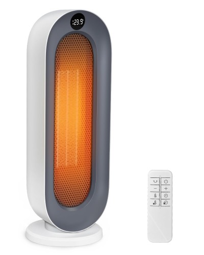 『2025冬新型』 セラミックヒーター ECO知能恒温 節電対策 セラミックファンヒーター 暖房器具 省エネ 電気 首振り 3段階温度調整 800W/1200W 切り忘れ防止 二重過熱・