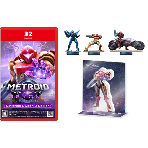 メトロイドプライム4 ビヨンド Nintendo Switch 2 Edition -Switch2 + amiibo サムス・サイラックス・サムスヴァイオラメトロイドプライム4（メトロイドシリーズ） ＆ 特典 アクリルスタンド（サムス） 同梱