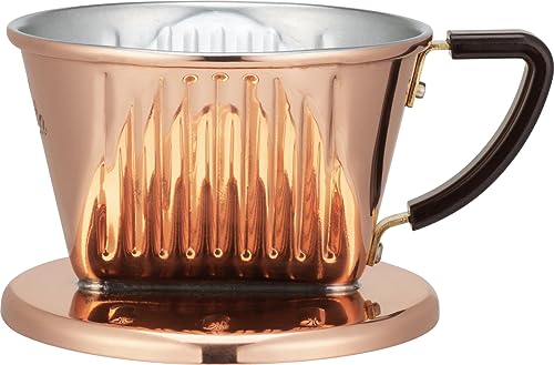 カリタ Kalita 熱伝導率が高い 銅製 コーヒー ドリッパー 1~2人用 Cu101 日本製 #04157 ドリップ 器具 一人用 二人用 1杯用 2杯用 おしゃれ キャンプ アウトドア 喫茶店 アンティーク 結婚 祝い プレゼント 誕生日 女性 男性 還暦 退職 記念日 ギフト 贈り物 還暦 敬老